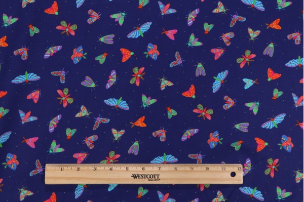 Click for Subhashini Narayanan Garden Lights ANAD-22560-438 Printed Cotton Craft Fabric in Starry Night for Robert Kaufman  Subhashini Narayanan Garden Lights ANAD-22560-438 Printed Cotton Craft Fabric in Starry Night for Robert Kaufman