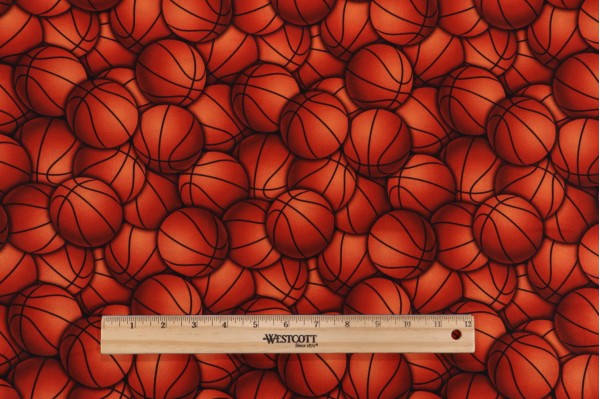 Click for Gail Cadden Basketball - Packed Basketballs Printed Cotton Craft Fabric in Orange for Timeless Treasures  Gail Cadden Basketball - Packed Basketballs Printed Cotton Craft Fabric in Orange for Timeless Treasures
