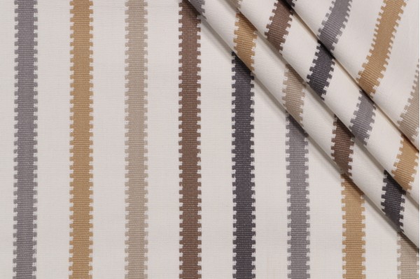 Covington Duxbury Woven Cotton Decorator Fabric in 145-Travertine 