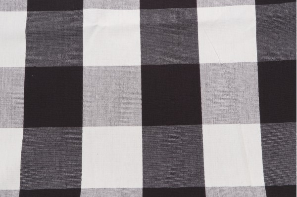 Covington Big Check Woven Upholstery Fabric in 948-Charcoal