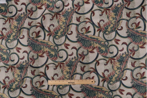 Click for 1.38 Yards Robert Allen Mayrose Printed Polyester Drapery Fabric in Jewel Robert Allen Mayrose Printed Polyester Drapery Fabric in Jewel