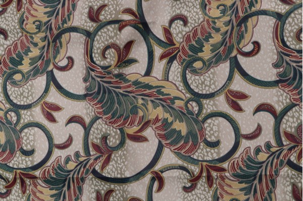 Click for 1.38 Yards Robert Allen Mayrose Printed Polyester Drapery Fabric in Jewel Robert Allen Mayrose Printed Polyester Drapery Fabric in Jewel