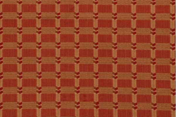 Robert Allen Cordovan Printed Polyester Drapery Fabric in Spice