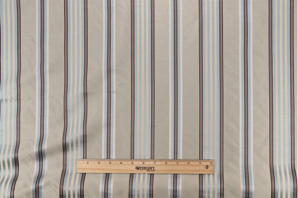 Robert Allen Smooth Lines Woven Decorator Fabric in Sterling