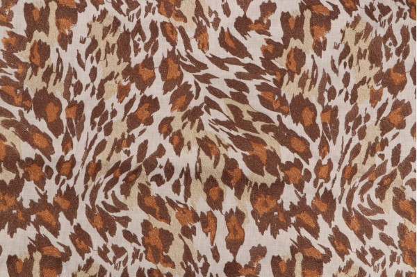 Covington Cheetah Embroidered Drapery Fabric in 613-Safari