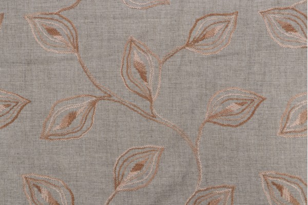 Valiant Fabrics Riley Embroidered Drapery Fabric in Haze 