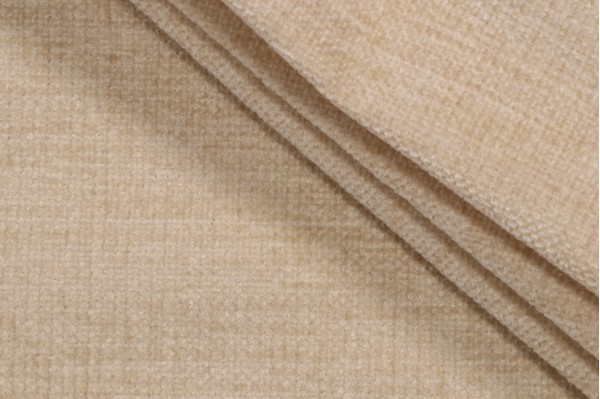Scalamandre Chet Woven Chenille Upholstery Fabric in Cream
