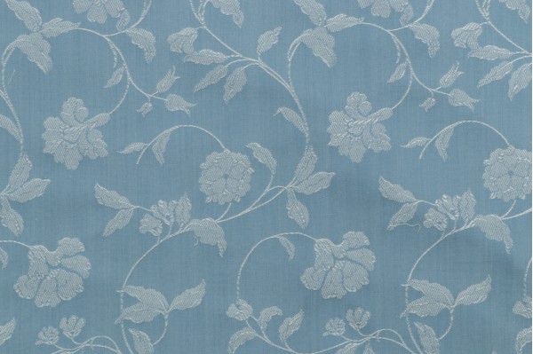 Grey Watkins Damasco Amboise Decorator Fabric in Celeste for Scalamandre