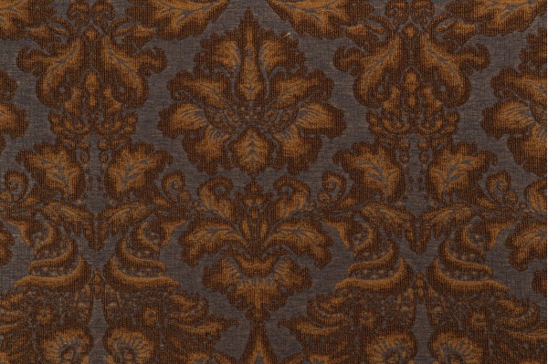 Fonthill Munro Damask Upholstery Fabric in Gold Ink for Scalamandre