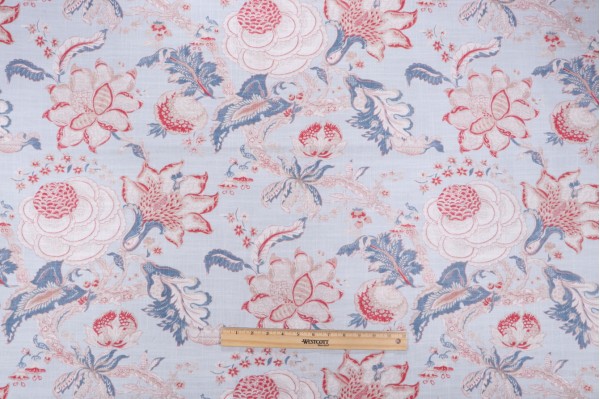 Waverly Hazel Printed Cotton Blend Drapery Fabric in Old Glory