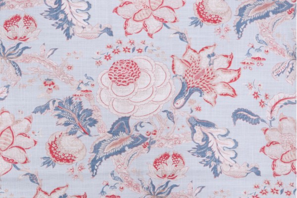 Waverly Hazel Printed Cotton Blend Drapery Fabric in Old Glory