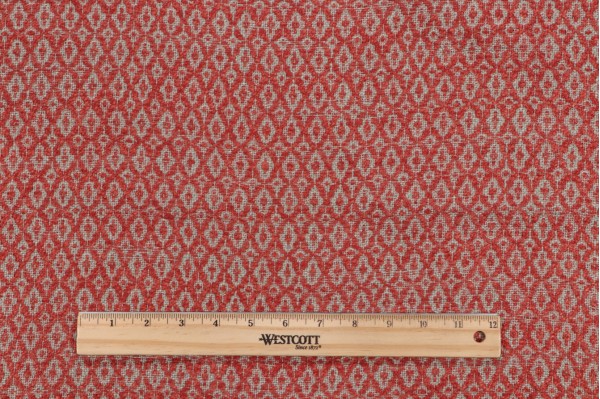 Hearth Woven Upholstery Fabric in Red