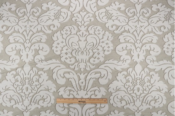 Thibaut Trelawny Damask F914218 Printed Linen Blend Drapery Fabric 