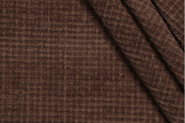 Scalamandre Woven Chenille Upholstery Fabric in Chocolate