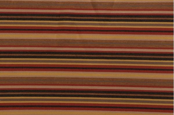 Scalamandre Tortola Stripe Woven Upholstery Fabric in Fired Earth