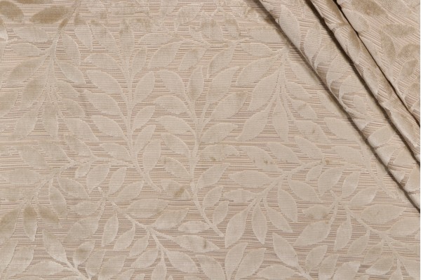 Scalamandre Argento Velvet Upholstery Fabric in Natural