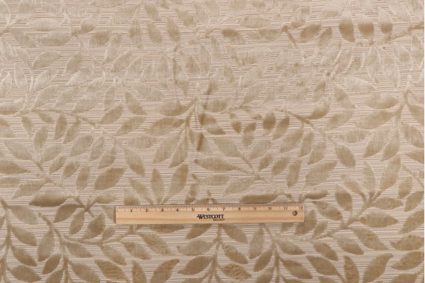 Scalamandre Argento Velvet Upholstery Fabric in Natural