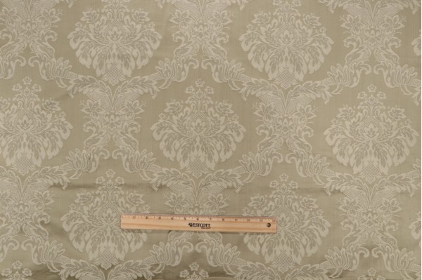 Scalamandre Cecina Damask Upholstery Fabric in Green