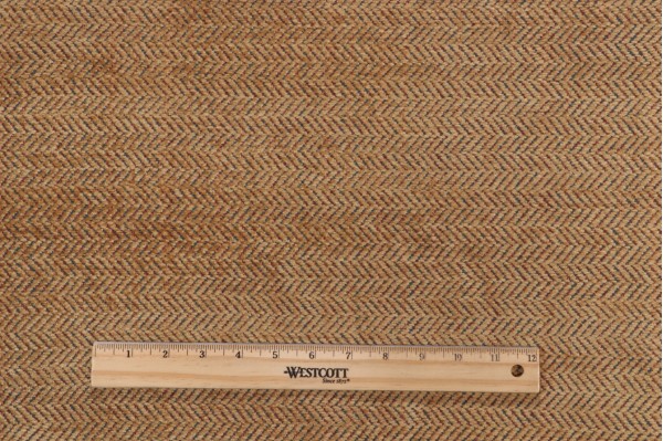 Scalamandre Herringbone Chenille Upholstery Fabric in Antique/Pacific