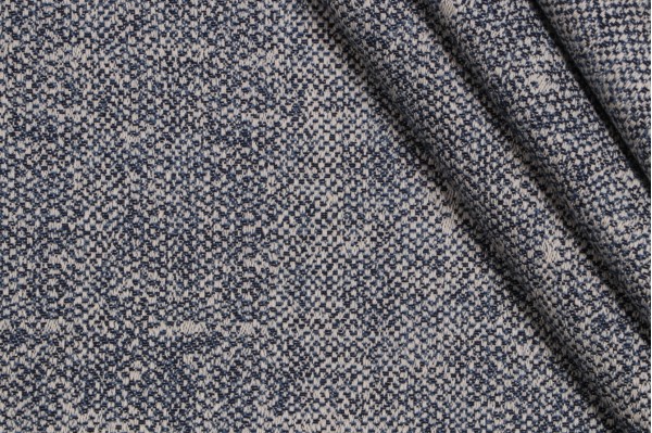 Thibaut Zara Texture W80005 Woven Solution Dyed Acrylic Outdoor Fabric in Indigo 