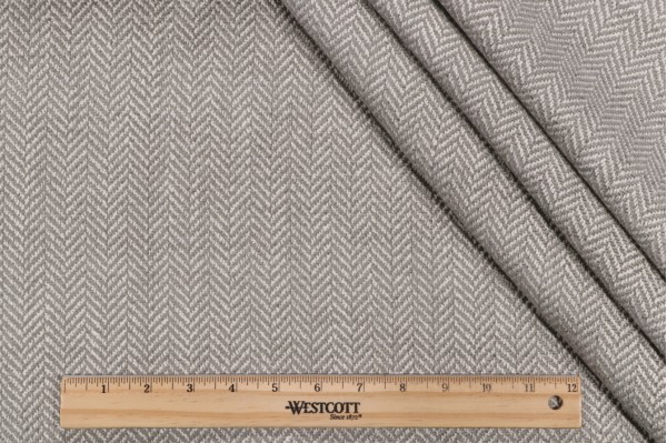 Sample of Thibaut Montebello W72130 Woven Chenille Upholstery Fabric in Smoke 