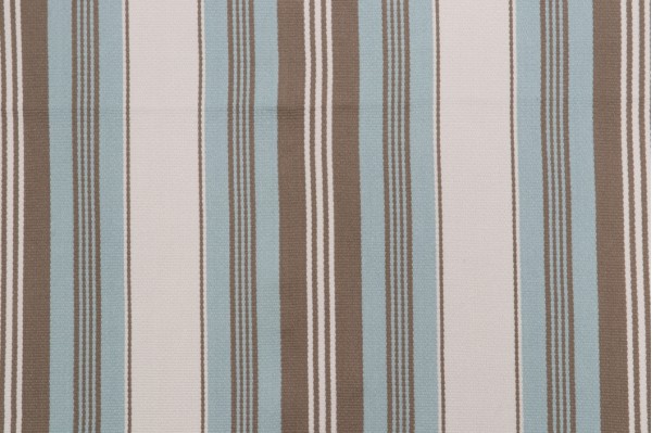 Sample of Thibaut Sheridan Stripe W80073 Woven Upholstery Fabric in Aqua 