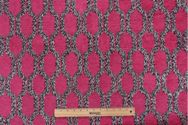 Covington Fringe Benefits Woven Chenille Upholstery Fabric in 722-Fuchsia