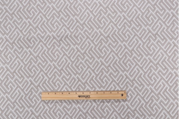 Sample of Thibaut Minos W80807 Woven Solution Dyed Acrylic Outdoor Fabric in Linen 