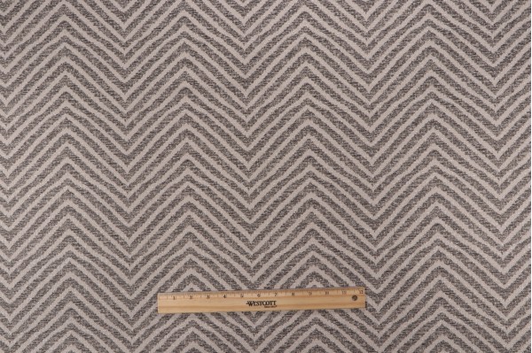 Thibaut Linea Chevron W80591 Woven Solution Dyed Acrylic Outdoor Fabric in Ebony 