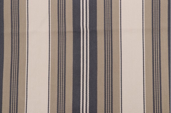 Sample of Thibaut Sheridan Stripe W80070 Woven Upholstery Fabric in Charcoal and Linen 
