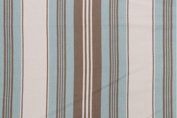 Sample of Thibaut Sheridan Stripe W80073 Woven Upholstery Fabric in Aqua 