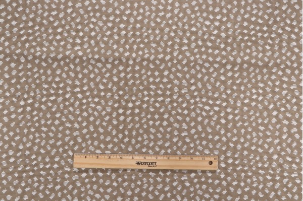 Thibaut Pongo W79628 Woven Upholstery Fabric in Linen and White