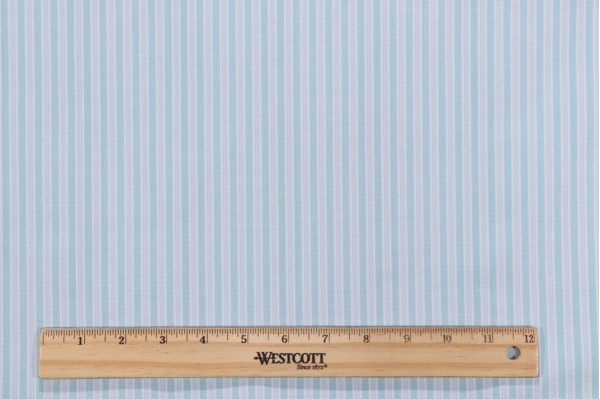 Sample of Thibaut Derby Ticking W80085 Woven Decorator Fabric in Aqua 