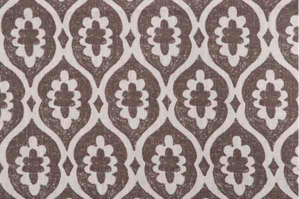 Thibaut Lucas F913044 Printed Linen Blend Drapery Fabric in Grey