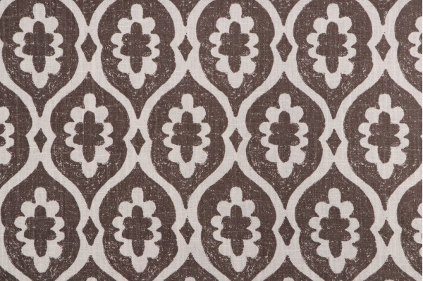 Thibaut Lucas F913044 Printed Linen Blend Drapery Fabric in Grey