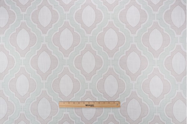 Valiant Fabrics Quincy Embroidered Drapery Fabric in Spa
