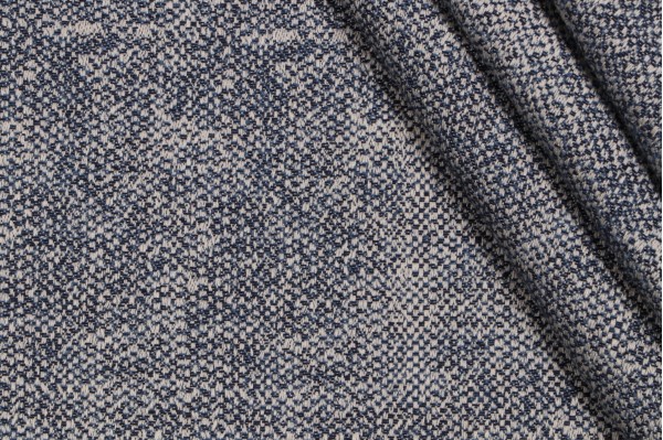 1 Yard Thibaut Zara Texture W80005 Woven Solution Dyed Acrylic Outdoor Fabric in Indigo