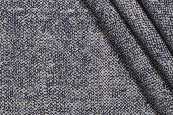 1 Yard Thibaut Zara Texture W80005 Woven Solution Dyed Acrylic Outdoor Fabric in Indigo