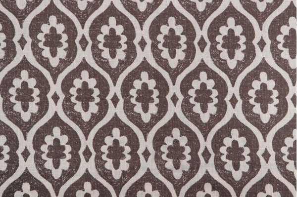 Thibaut Lucas F913044 Printed Linen Blend Drapery Fabric in Grey