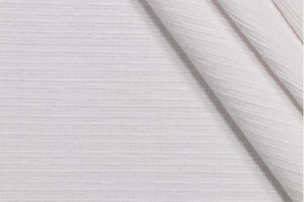 1 Yard Thibaut Beachcomber W80525 Woven Solution Dyed Acrylic Chenille Outdoor Fabric in White