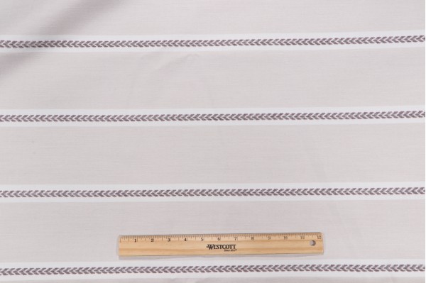 Thibaut Saybrook Stripe W80794 Woven Solution Dyed Acrylic Outdoor Fabric in Violet & Flax
