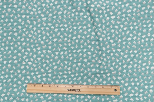 Thibaut Pongo W79627 Woven Upholstery Fabric in Turquoise and White