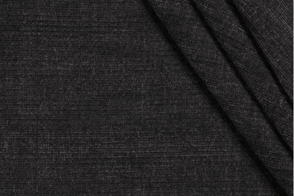 Thibaut Interlude W80066 Woven Solution Dyed Acrylic Chenille Outdoor Fabric in Charcoal