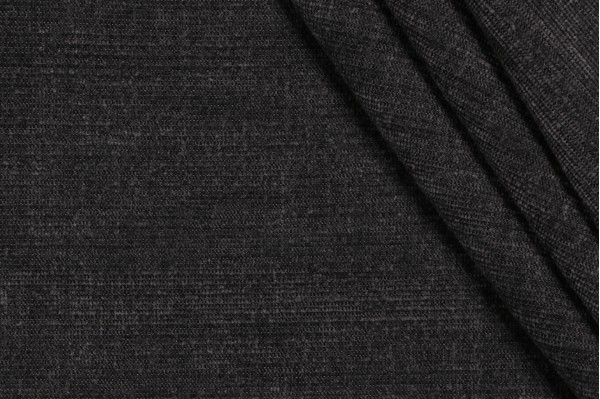 Thibaut Interlude W80066 Woven Solution Dyed Acrylic Chenille Outdoor Fabric in Charcoal