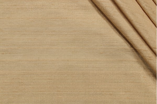 Sample of Thibaut Empire Silk W85414 Woven Decorator Fabric in Butter 