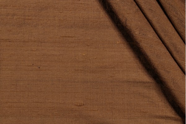 Sample of Thibaut Empire W85405 Silk Decorator Fabric in Brown 