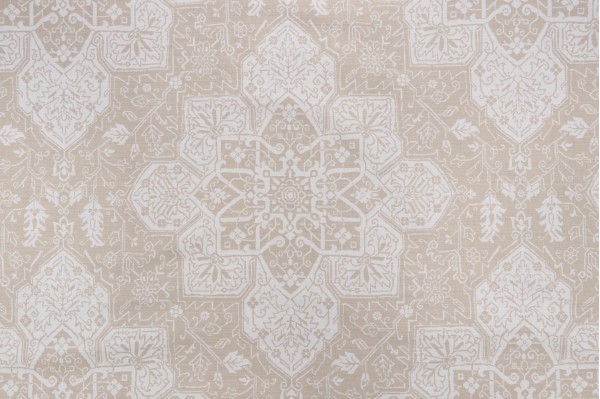 Thibaut Tarragon F964123 Printed Linen Blend Drapery Fabric in Beige 