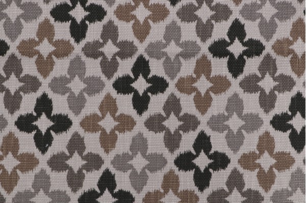 Sample of Thibaut Novia F964126 Printed Cotton Drapery Fabric in Grey 