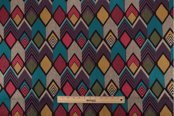 P Kaufmann Happy Vibes Embroidered Drapery Fabric in Ebony