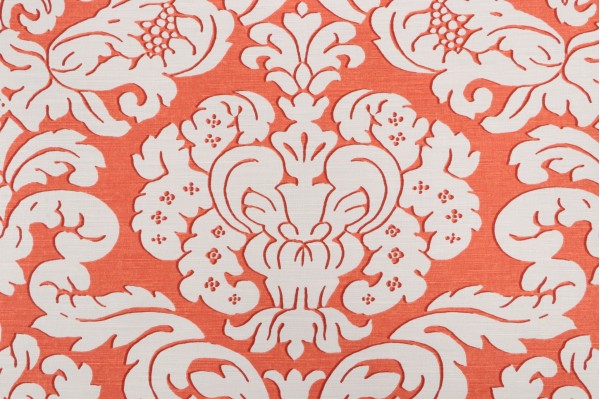 Click for 13.75 Yards Thibaut Trelawny Damask F914220 Printed Linen Blend Drapery Fabric in Orange Thibaut Trelawny Damask F914220 Printed Linen Blend Drapery Fabric in Orange